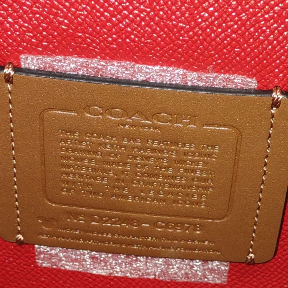 COACH Disney Mickey Mouse X Keith Harington  Mollie Tote - Picture 9 of 9